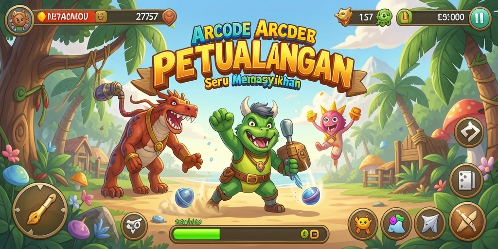 Tampilan gameplay menarik dari permainan Arcade 2757.
