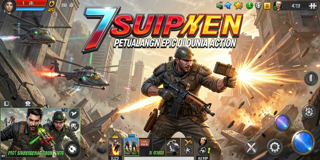 Tampilan mendebarkan dari gameplay aksi 7SVIP.