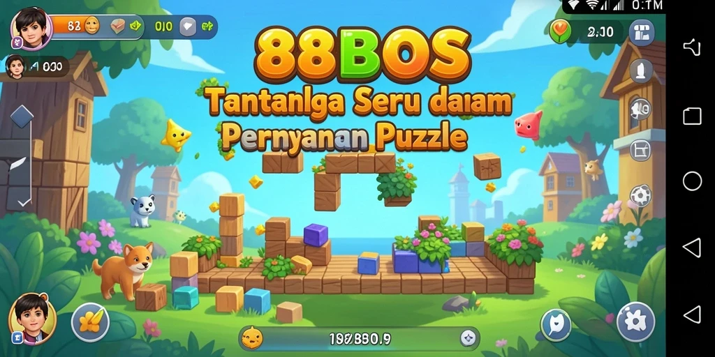 Screenshot gameplay 88BOS menampilkan puzzle menarik yang harus dipecahkan.