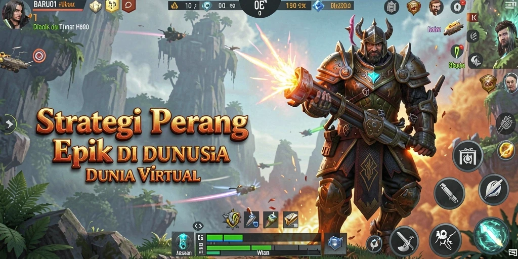 Tampilan strategi perang epik dalam BARU01 yang memukau.