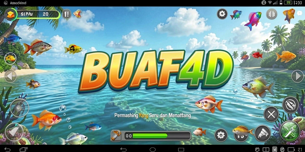 Menampilkan aksi memancing yang seru di BUAH4D.