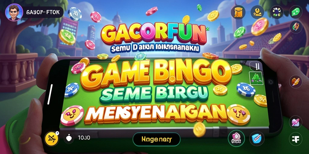 Tampilan gameplay menarik GACORFUN yang penuh warna.