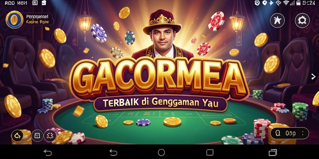 Tampilan gameplay seru dan menarik dari GACORMEGA di ponsel.