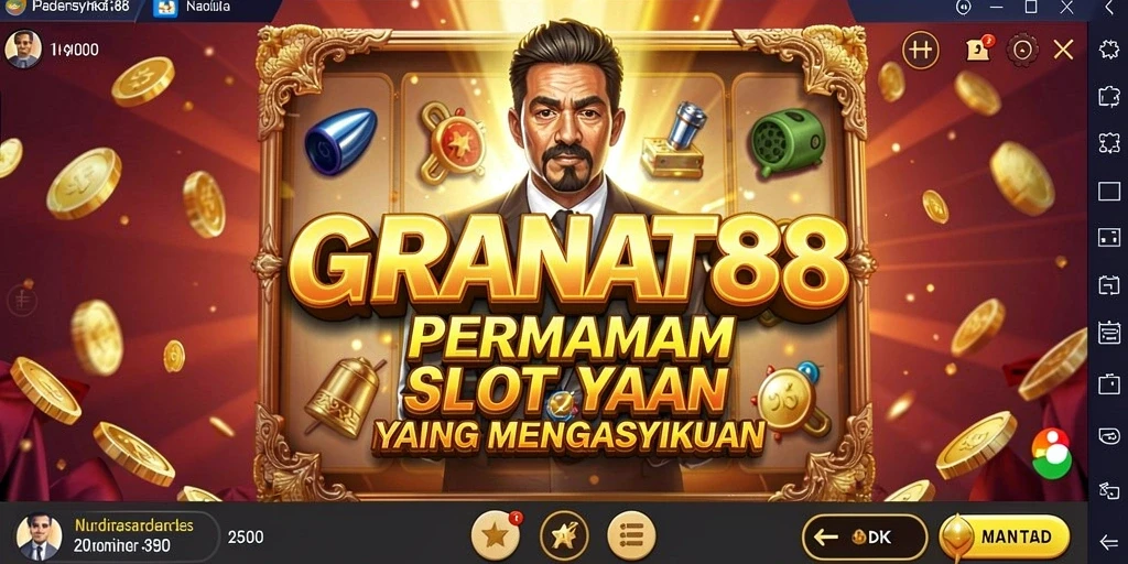 Tampilan gameplay seru di GRANAT88 dengan mesin slot yang berwarna-warni.