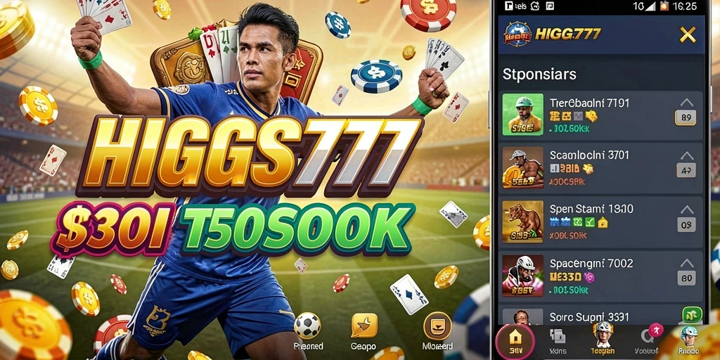 Gambaran tampilan gameplay HIGGS777 dalam taruhan Sportsbook yang seru.