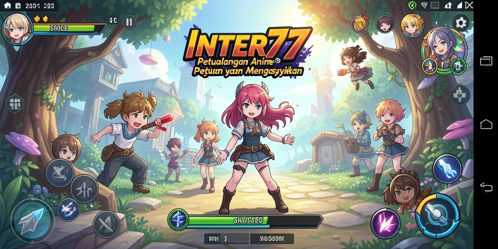 Tampilan menarik dari gameplay Anime INTER77 yang seru.