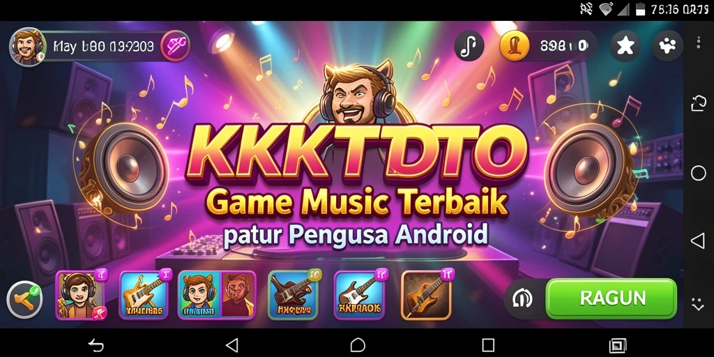 Tampilan screenshot utama KPKTOTO dengan gameplay musik yang seru.