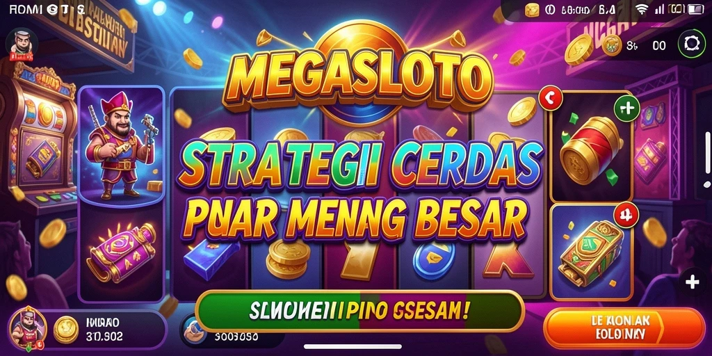 Tampilan gameplay strategis yang mendebarkan di MEGASLOTO.