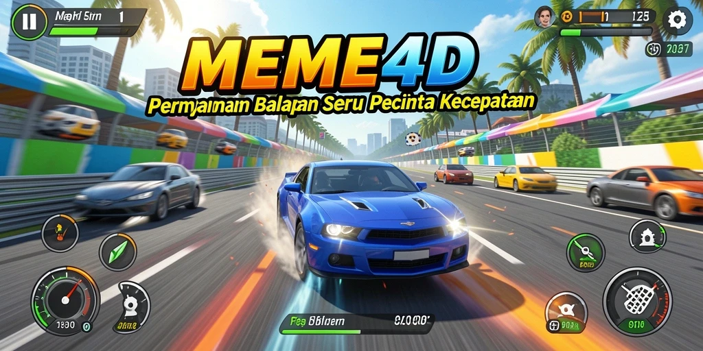 Gameplay balapan seru dengan grafis yang menawan.