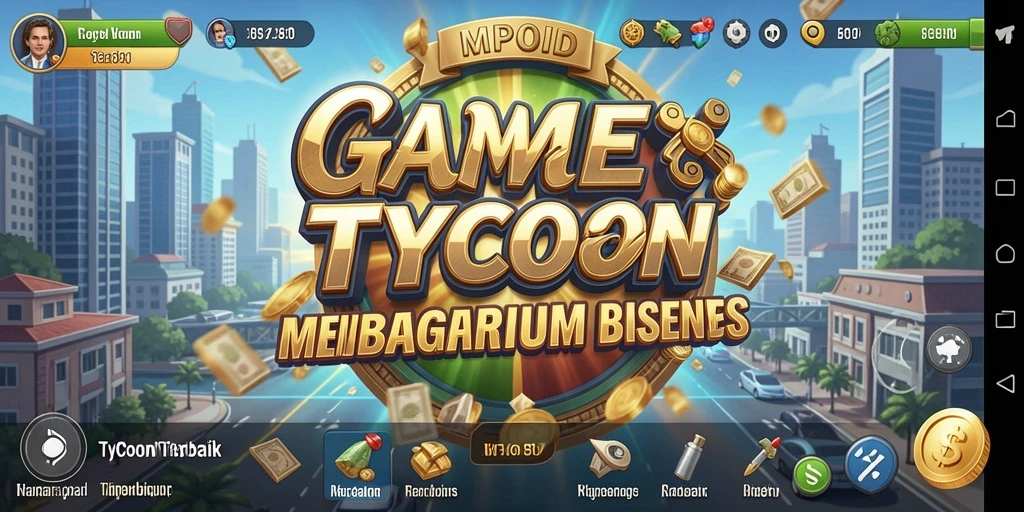 Screenshot menampilkan gameplay MPOID dengan tampilan bisnis yang dinamis.
