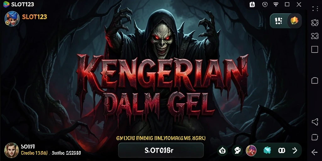 Screenshot SLOT123 menampilkan momen gameplay horor yang menegangkan.