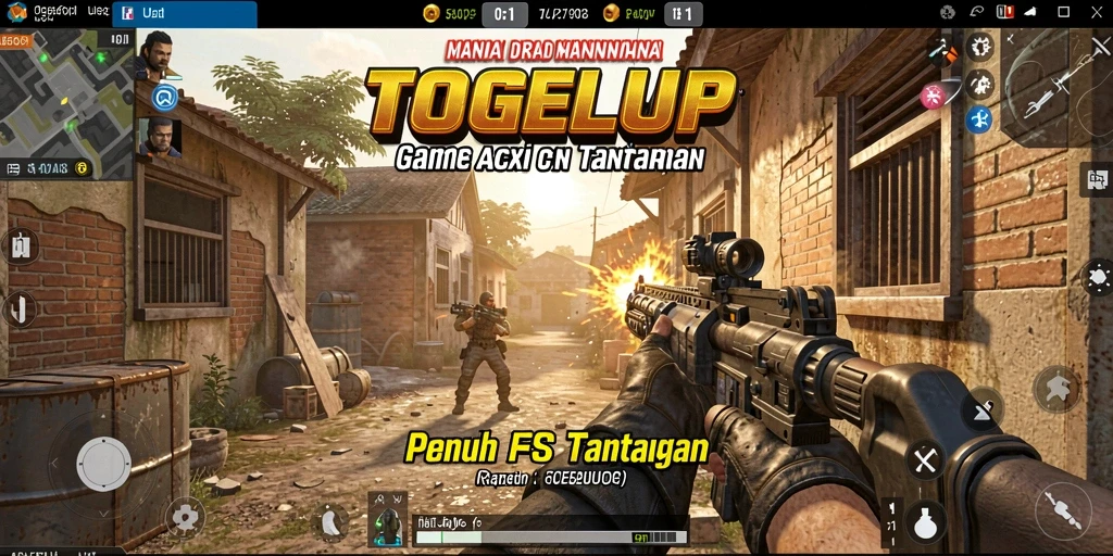 Tampilan gameplay mendebarkan di TOGELUP yang penuh aksi.